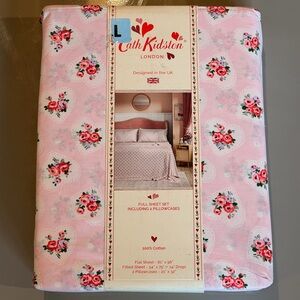 Cath Kidston Pink Floral Full Sheet Set